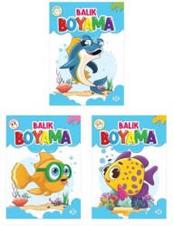 Balık Boyama Seti 3 Kitap - 1