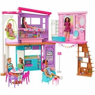 Barbie Tatil Evi Oyun Seti HCD50 - 1