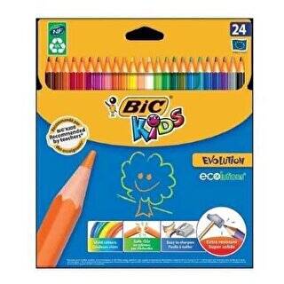 Bic Evolution Kuru Boya Kalemi 24`lü Kutu - 1