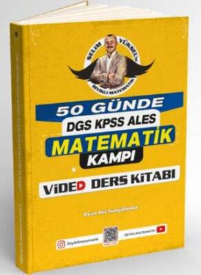 Bıyıklı Matematik 50 Günde DGS - KPSS - ALES Matematik Kampı Video Ders Kitabı - 1