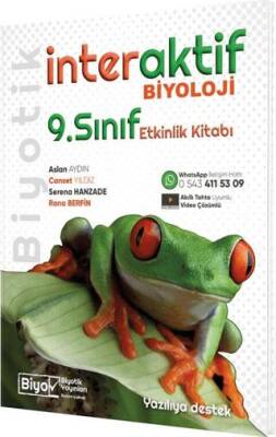 Biyotik Yayınları 9. Sınıf Biyoloji İnteraktif Etkinlik Kitabı - 1