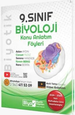 Biyotik Yayınları 9. Sınıf Biyoloji Konu Anlatım Föyleri - 1