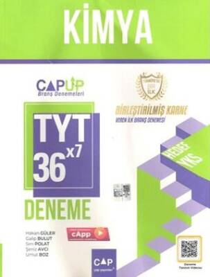 Çap Yayınları TYT Kimya 36 x 7 Up Deneme - 1