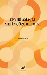 Çeviri Amaçlı Metin Çözümlemesi - 1