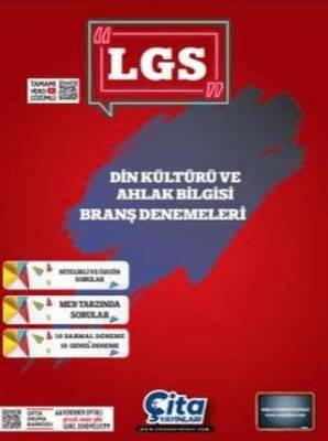 Çita Yayınları LGS Din Kültürü ve Ahlak Bilgisi Branş Denemeleri - 1