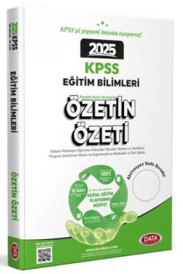 Data Yayınları 2025 KPSS Eğitim Bilimleri Özetin Özeti - 1