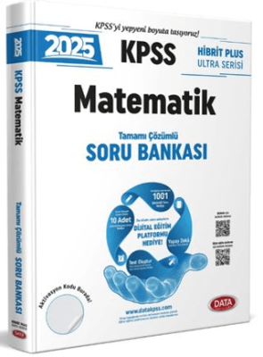 Data Yayınları 2025 KPSS Hibrit Plus Ultra Serisi Matematik Soru Bankası - Karekod Çözümlü - 1