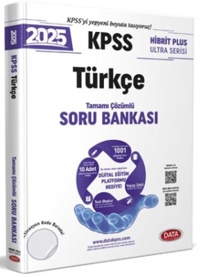 Data Yayınları 2025 KPSS Hibrit Plus Ultra Serisi Türkçe Soru Bankası - Karekod Çözümlü - 1