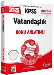 Data Yayınları 2025 KPSS Hibrit Plus Ultra Serisi Vatandaşlık Konu Anlatımlı - 1