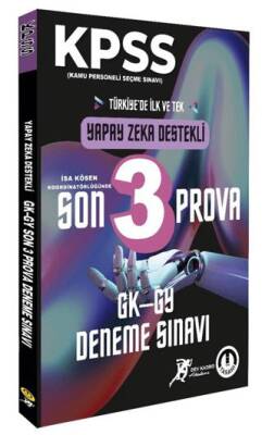 Tasarı Eğitim Yayınları KPSS Genel Kültür Genel Yetenek Yapay Zeka Destekli Son 3 Prova - 1