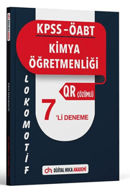 Dijital Hoca KPSS ÖABT Kimya Öğretmenliği Lokomotif Serisi QR Çözümlü 7`li Deneme - 1