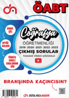 Dijital Hoca ÖABT Coğrafya Son Beş Yıl Çıkmış Sorular Tamamı Video Çözümlü - 1