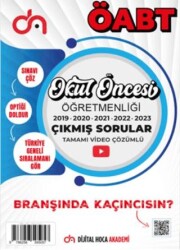 Dijital Hoca ÖABT Okul Öncesi Öğretmenliği Son Beş Yıl Çıkmış Sorular Tamamı Video Çözümlü - 1