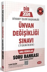 Diyanet İşleri Başkanlığı Unvan Değişikliği Sınavı Tekniker Ana Konular Soru Bankası - Karekod Çözümlü - 1