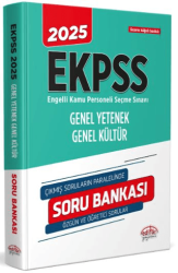 Editör Yayınevi 2025 EKPSS Genel Yetenek - Genel Kültür Soru Bankası - 1