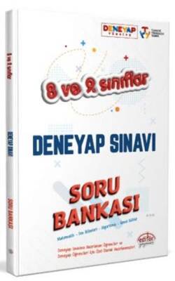 Editör Yayınevi 8 - 9. Sınıf Deneyap Soru Bankası - 1