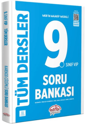 Editör Yayınevi 9. Sınıf VIP Tüm Dersler Soru Bankası - 1