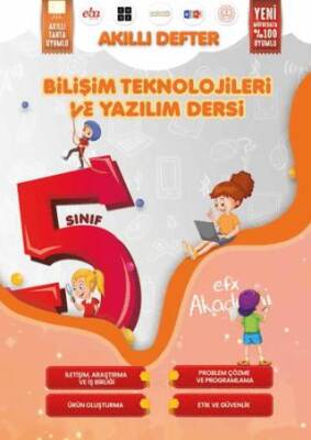 Efx Akademi Yayınları 5. Sınıf Bilişim Teknolojileri ve Yazılım Dersi Akıllı Defteri - 1