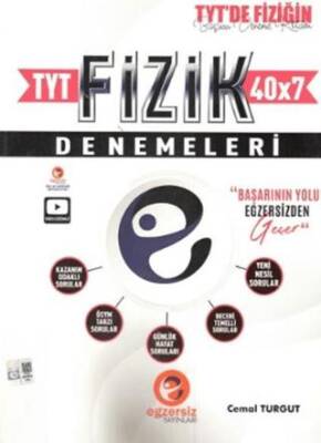 Egzersiz Yayıncılık TYT Fizik 40 x 7 Denemeleri - 1