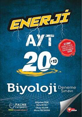 Palme Yayıncılık - Bayilik Enerji AYT Biyoloji 20 Deneme Sınavı - 1