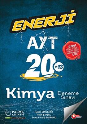 Palme Yayıncılık - Bayilik Enerji AYT Kimya 20 Deneme Sınavı - 1