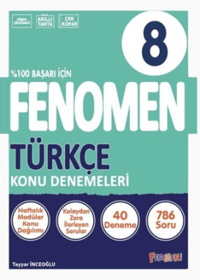 Fenomen Kitap 8. Sınıf Fenomen Türkçe 40`lı Konu Denemeleri - 1