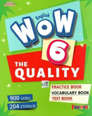 Fenomen Kitap English Wow 6 The Quality Pratice Book - Vocabulary Book - Test Book - 1