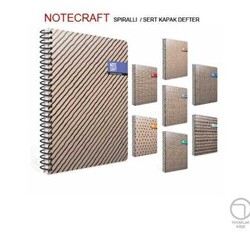 Gıpta Notecraft Defter Spiralli Sert Kapak A6 96 Yaprak Çizgisiz - 1