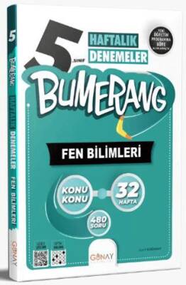 Günay Yayınları 5. Sınıf Bumerang 32 Haftalık Fen Bilimleri Denemeleri - 1