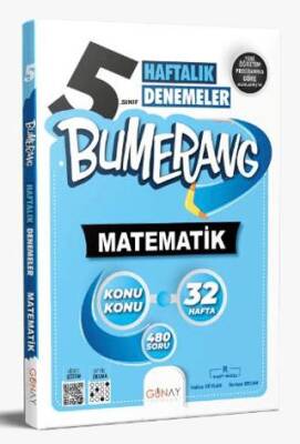 Günay Yayınları 5. Sınıf Bumerang 32 Haftalık Matematik Denemeleri - 1