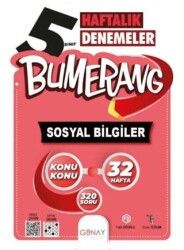 Günay Yayınları 5. Sınıf Bumerang 32 Haftalık Sosyal Bilgiler Denemeleri - 1