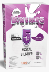 Günay Yayınları 5. Sınıf Bumerang Sosyal Bilgiler Etkinlikli Akıllı Defter Kitap - 1