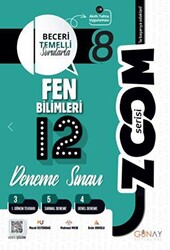 Günay Yayınları 8. Sınıf Fen Bilimleri Zoom Serisi 12 li Branş Denemeler - 1