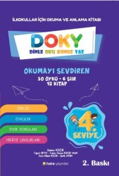 Hake Yayınları İlkokullar için Okuma ve Anlama Kitabı DOKY Dinle, Oku, Konuş, Yaz 4. Seviye - 1