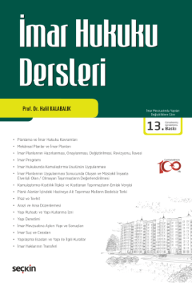 İmar Hukuku Dersleri - 1