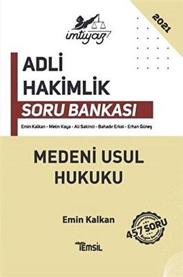 İmtiyaz Medeni Usul Hukuku Adli Hakimlik Soru Bankası - 1