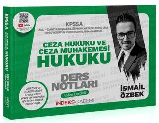 İndeks Akademi Yayıncılık 2025 KPSS A Grubu Ceza Hukuku ve Ceza Muhakemesi Hukuku Video Ders Notları - 1