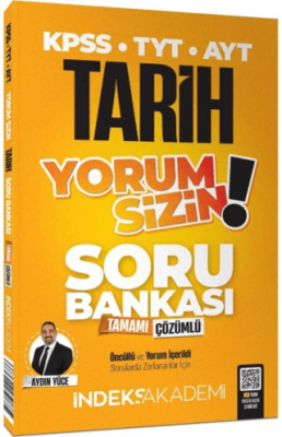 İndeks Akademi Yayıncılık 2025 KPSS Tarih Yorum Sizin Soru Bankası Çözümlü - 1