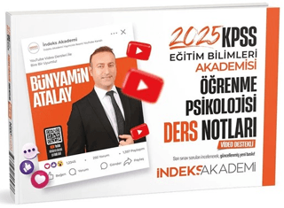 İndeks Akademi Yayıncılık 2025 KPSS Eğitim Bilimleri Öğrenme Psikolojisi Video Ders Notları - 1