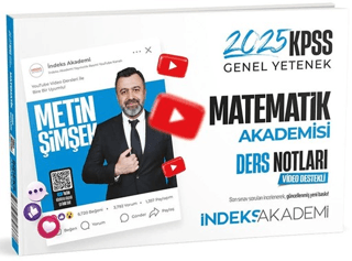 İndeks Akademi Yayıncılık 2025 KPSS Matematik Akademisi Video Ders Notları - 1