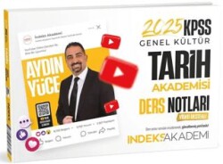 İndeks Akademi Yayıncılık 2025 KPSS Tarih Akademisi Video Ders Notları - 1