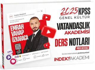 İndeks Akademi Yayıncılık 2025 KPSS Vatandaşlık Akademisi Video Ders Notları - 1