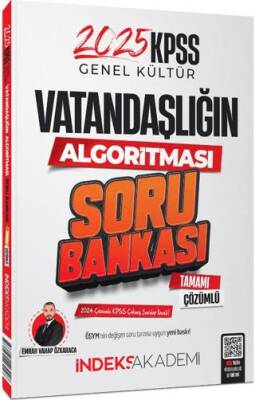 İndeks Akademi Yayıncılık 2025 KPSS Vatandaşlık Vatandaşlığın Algoritması Soru Bankası Çözümlü - 1