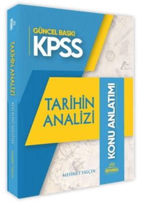 İnformal Yayınları 2025 KPSS Tarihin Analizi Konu Anlatım Kitabı İnformal Yayınları Detay Bilgiler Pratik Notlar - 1