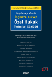 İngilizce-Türkçe Özel Hukuk Terimleri Sözlüğü - 1