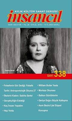 İnsancıl Aylık Kültür Sanat Dergisi Sayı: 338 Eylül 2018 - 1