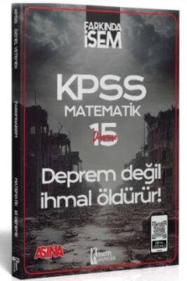 İSEM Yayıncılık 2024 Farkında İsem KPSS Aşina Matematik 15 Deneme - 1