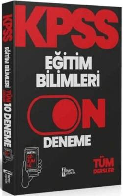 İSEM Yayıncılık 2024 KPSS Eğitim Bilimleri 10 Deneme - 1