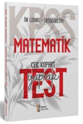 İSEM Yayıncılık 2024 KPSS Ortaöğretim Ön Lisans Matematik Çek Kopart Yaprak Test - 1