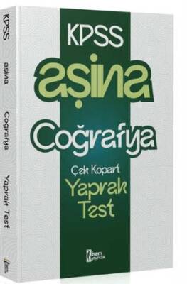 İSEM Yayıncılık 2025 KPSS Aşina Coğrafya Çek Kopart Yaprak Test - 1